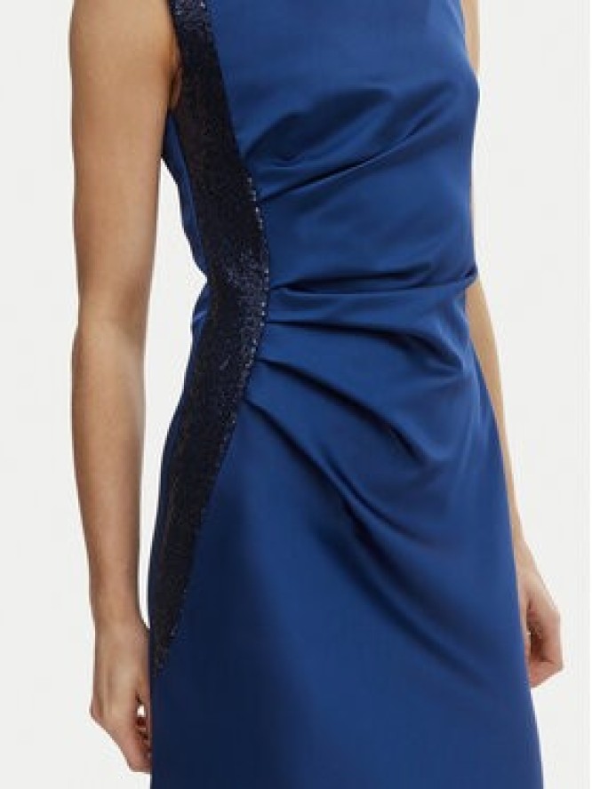 Rinascimento Sukienka wieczorowa CFC0127548003 Niebieski Regular Fit