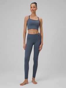 4F Legginsy do jogi szybkoschnące damskie - fioletowe M