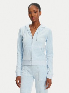 Juicy Couture Bluza Robertson JCAP176 Błękitny Slim Fit