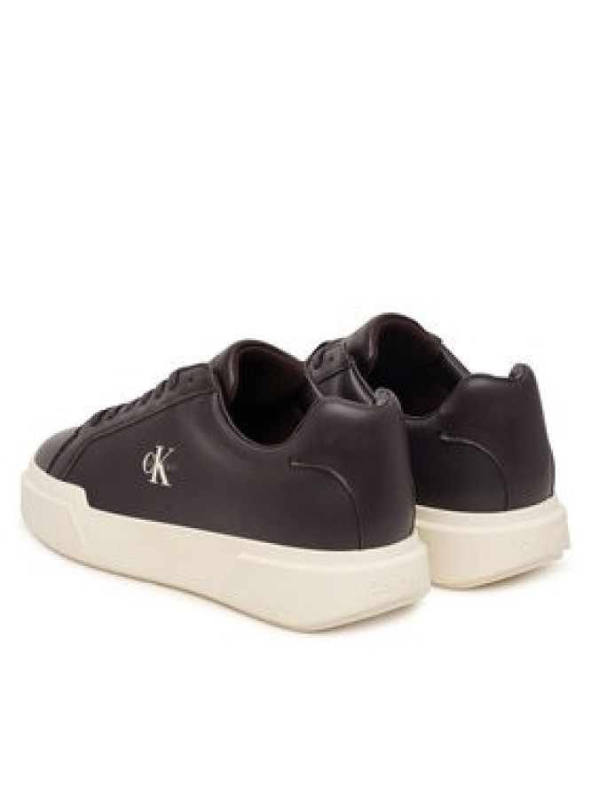 Calvin Klein Sneakersy Chunky Cupsole Laceup Lth YW0YW01947 Brązowy ciemny
