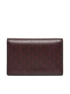 Calvin Klein Portfel Emblem Aop Accordion Cardcase LV04F1083G Bordowy