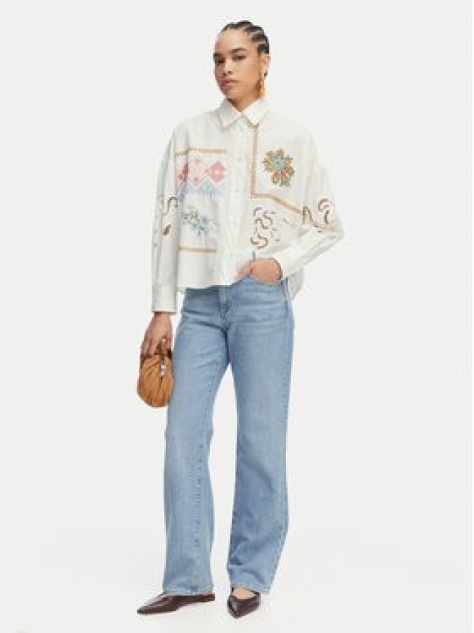 Weekend Max Mara Koszula Fonte 2615111022 Kremowy Relaxed Fit