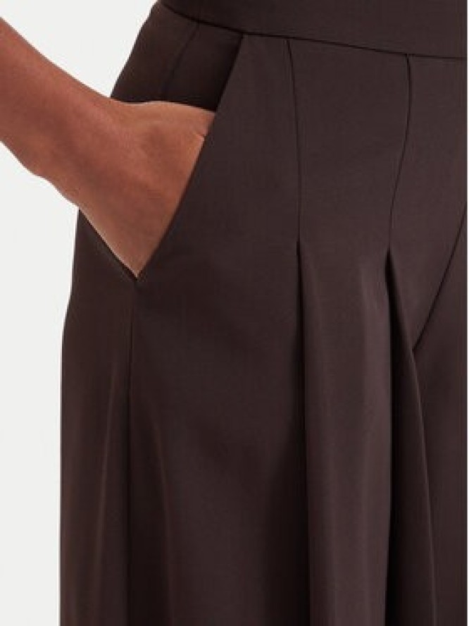 Marciano Guess Spodnie palazzo G6YB12 W3205 Brązowy ciemny Wide Leg