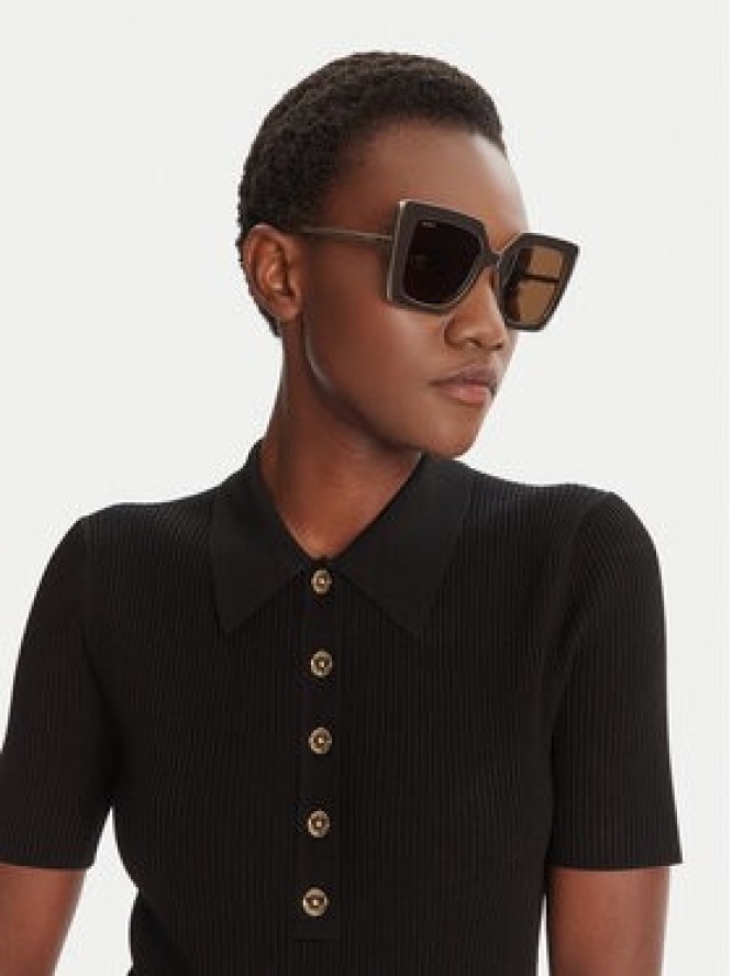 Max Mara Okulary przeciwsłoneczne Design4 MM0051 50E Brązowy