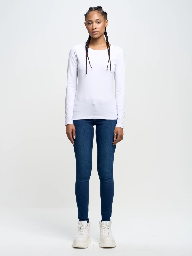 Jeansy damskie push up niebieskie Amela 359