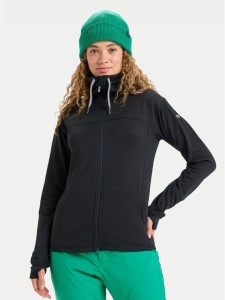 Roxy Bluza techniczna Vertere Full Zip ERJFT04974 Czarny Regular Fit