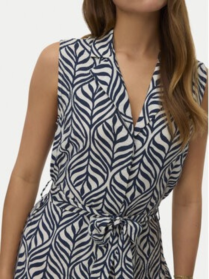 Vero Moda Sukienka koszulowa Josie 10341594 Granatowy Regular Fit