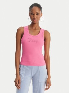 Juicy Couture Top Thin Strap JCWLV126308 Różowy Slim Fit