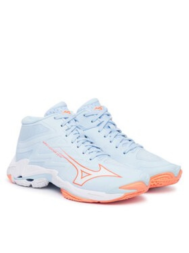 Mizuno Buty halowe Wave Lightning Elite Mid V1GC2605 Niebieski jasny