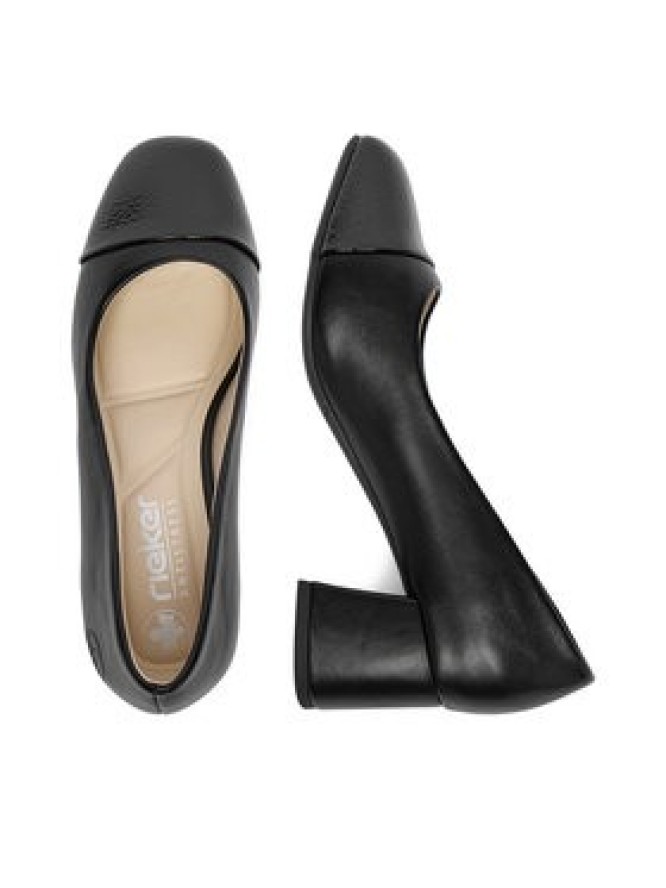 Rieker Czółenka 44760-00 Czarny