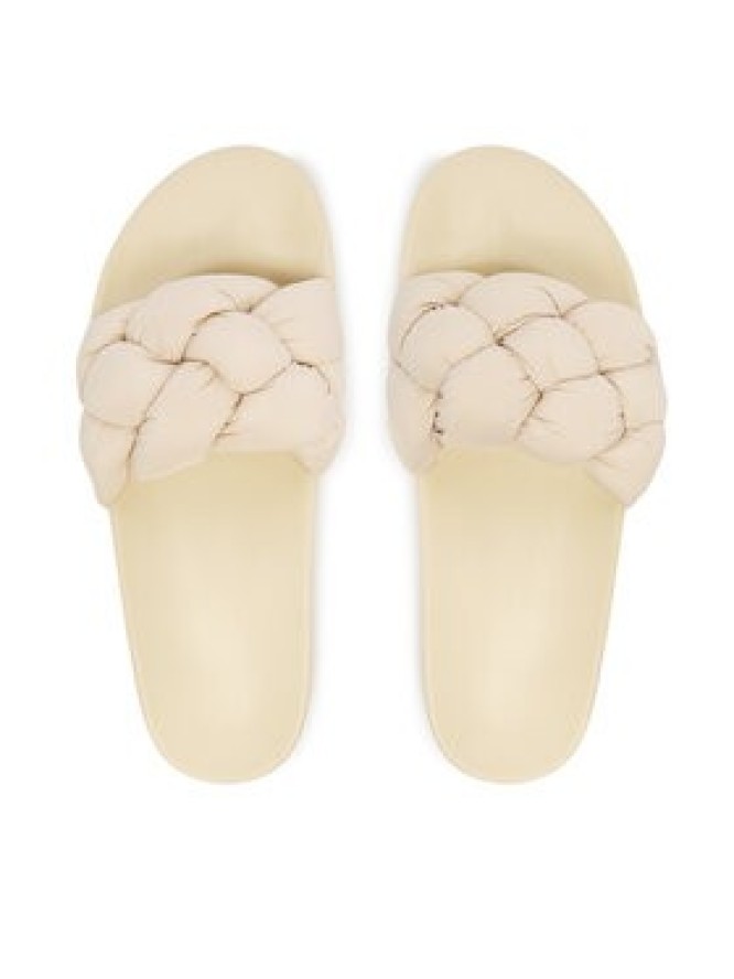 Tommy Jeans Klapki Tjw Braided Slides EN0EN02975 Écru