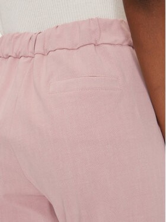 Maryley Spodnie materiałowe 25EB539/M06/14RS Różowy Regular Fit