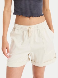 Roxy Szorty materiałowe Sweetest Day ERJNS03588 Écru Regular Fit