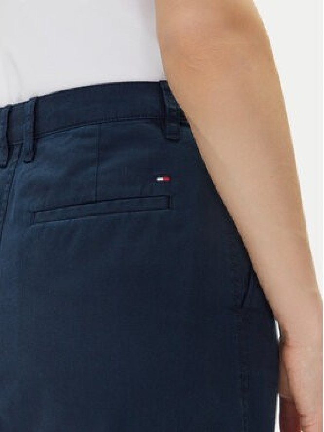 Tommy Hilfiger Spódnica midi Co Blend Midi Skirt WW0WW44726 Granatowy Regular Fit