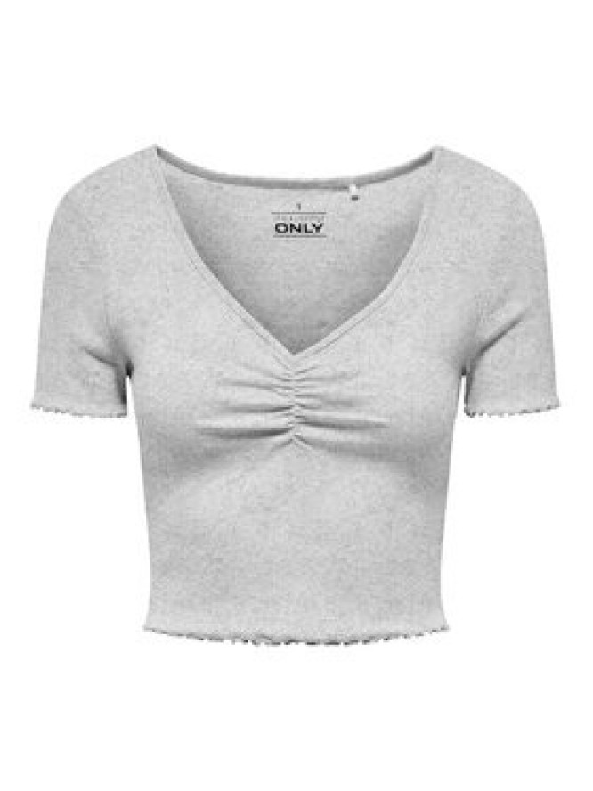 ONLY T-Shirt Betty 15311919 Szary Regular Fit