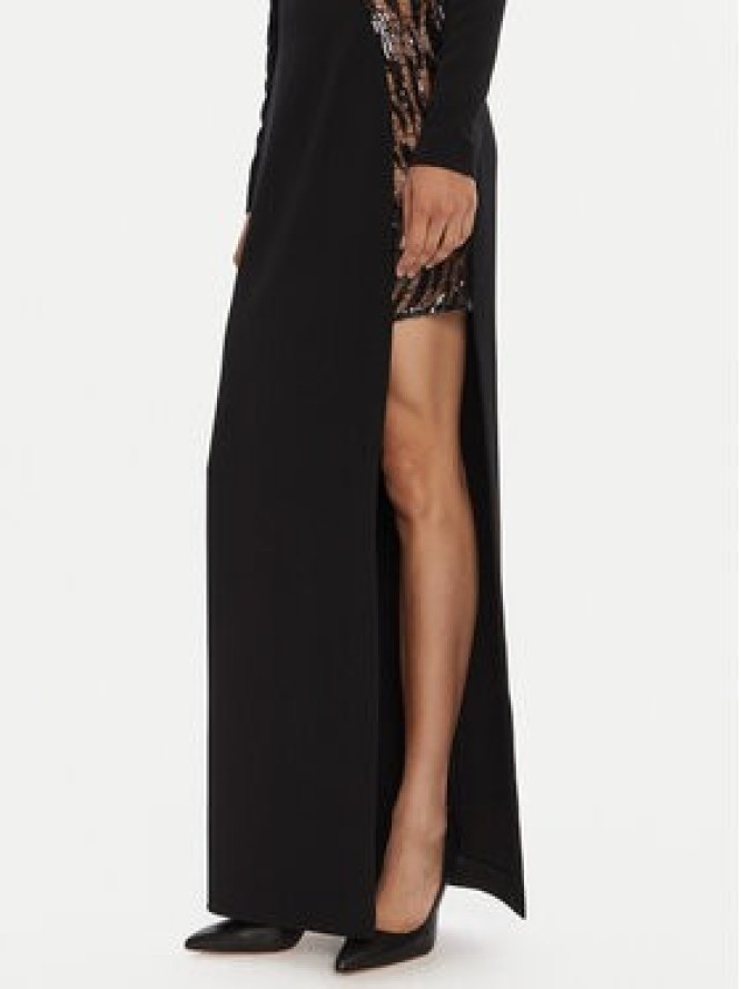 Just Cavalli Sukienka wieczorowa 79PAO919 N0587 Czarny Regular Fit