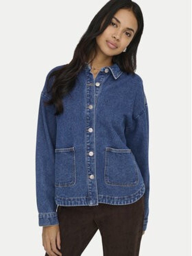 ONLY Kurtka jeansowa Lara 15372651 Granatowy Regular Fit