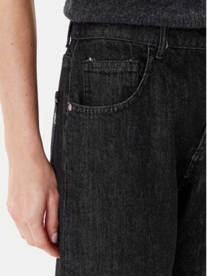 Rinascimento Jeansy CFC0125150003 Czarny Loose Fit