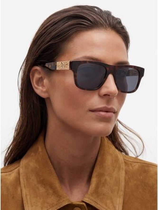 Nine West Okulary przeciwsłoneczne CEO-NW55248S Brązowy ciemny