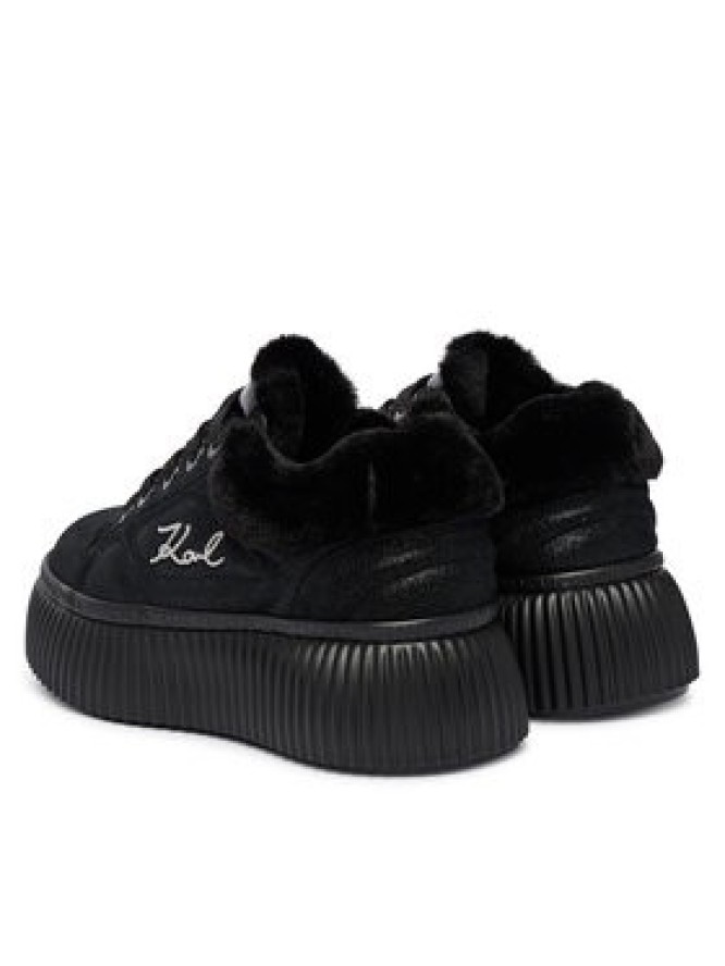 KARL LAGERFELD Sneakersy Kreeper Lo KL42312L Czarny