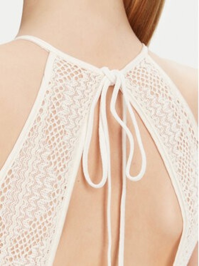 Guess Sukienka koktajlowa W5GK66 KCT80 Beżowy Slim Fit