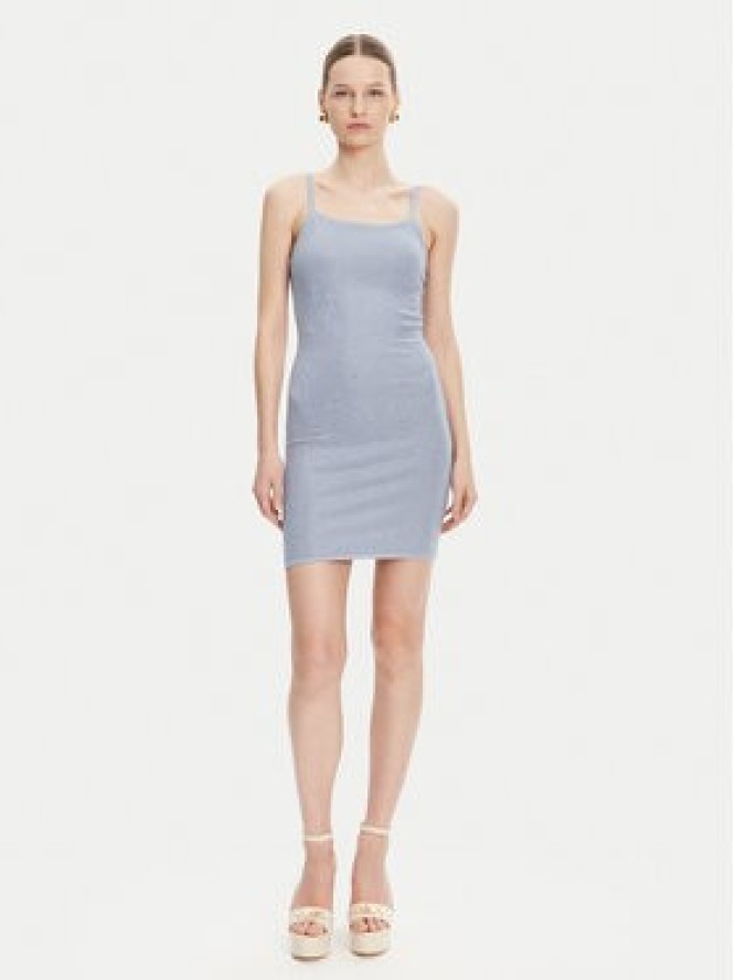 Guess Sukienka dzianinowa W5GK45 Z3MN2 Niebieski Regular Fit