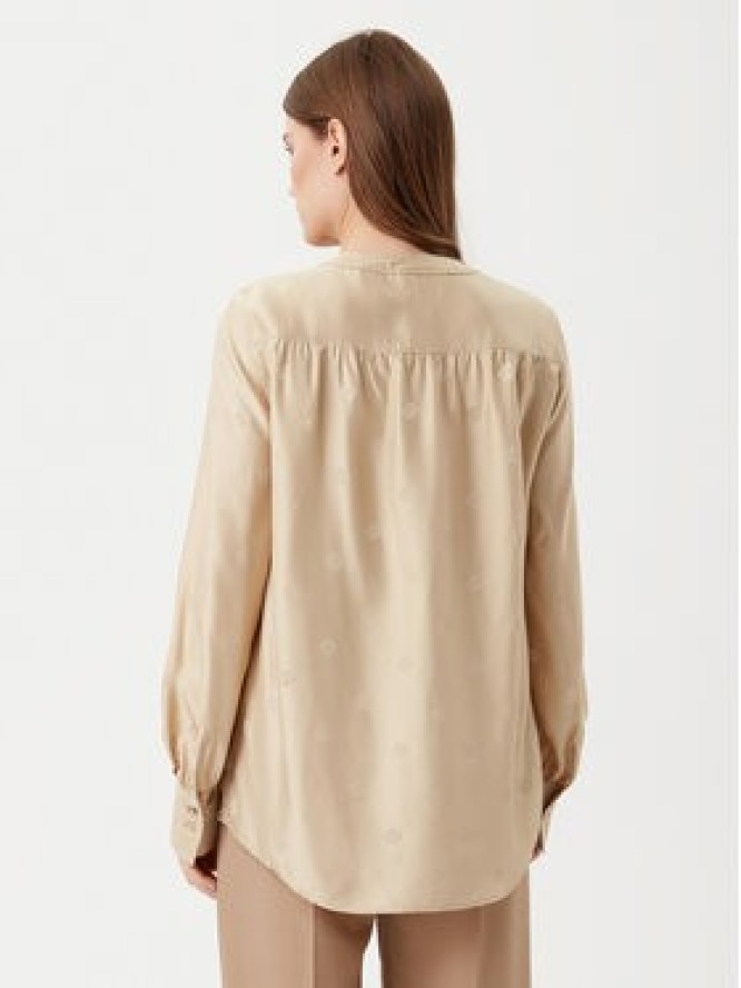 BOSS Bluzka 50532823 Beżowy Regular Fit