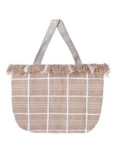 BLE Shopper bag w kolorze beżowym - 47 x 32 x 10 cm rozmiar: onesize
