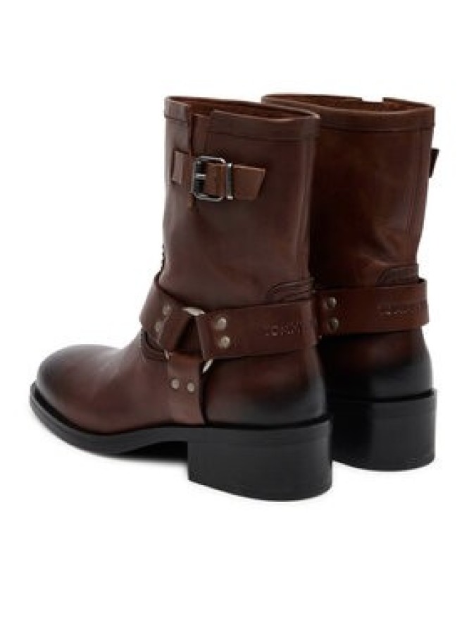Tommy Jeans Botki Tjw Biker EN0EN02811 Brązowy