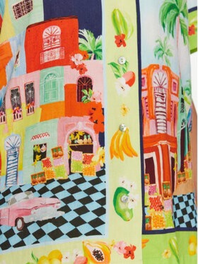 Seafolly Koszula Cuba 55440-TO Kolorowy Relaxed Fit