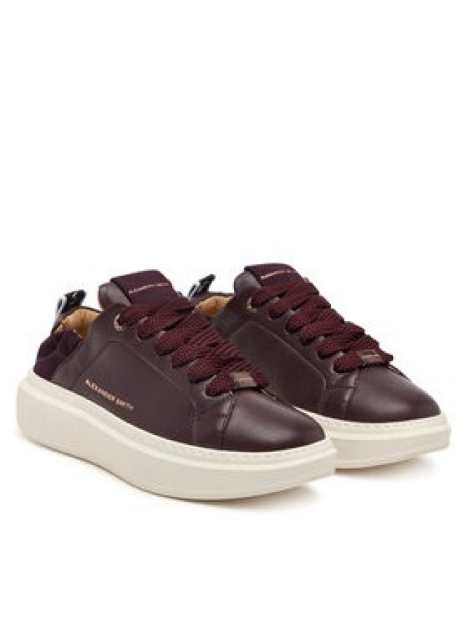 Alexander Smith Sneakersy Wembley Rouched ASBEWAW-0183 Brązowy ciemny