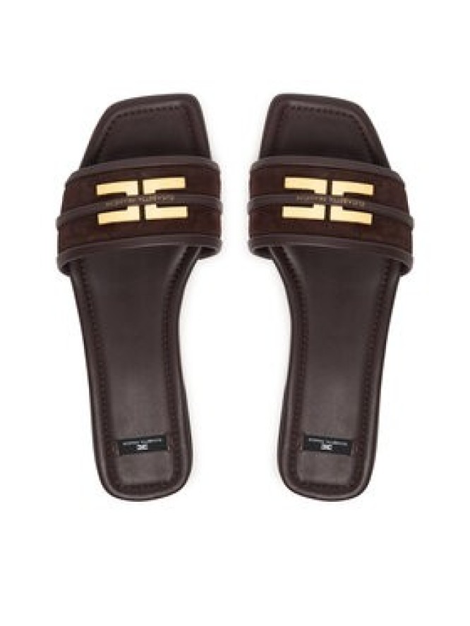 Elisabetta Franchi Klapki SA72L61E2 Brązowy