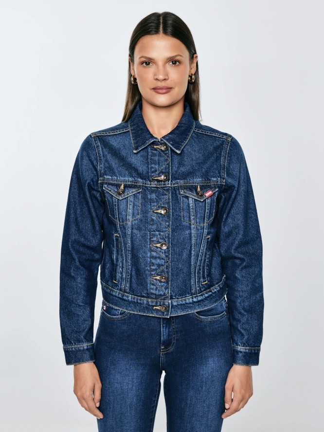 Kurtka damska jeansowa granatowa Josephine 507