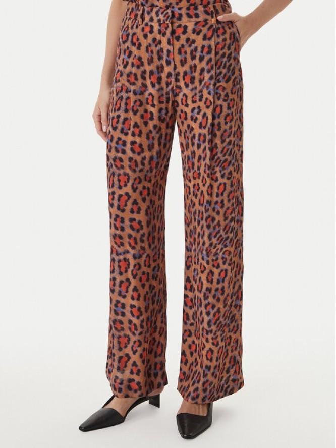 LOLA CASADEMUNT Spodnie palazzo MS2614002 Brązowy Wide Leg