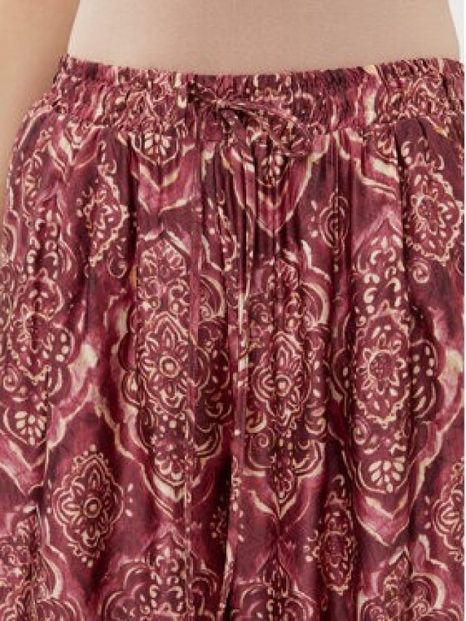 ViCOLO Spodnie materiałowe TD0666 Bordowy Relaxed Fit