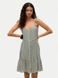Vero Moda Sukienka letnia Bumpy 10325283 Zielony Loose Fit