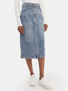 Calvin Klein Jeans Spódnica jeansowa LV047E710G Niebieski Regular Fit