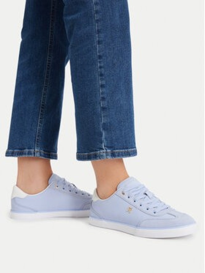 Tommy Hilfiger Sneakersy Th Chic Low Vulc FW0FW09391 Niebieski jasny