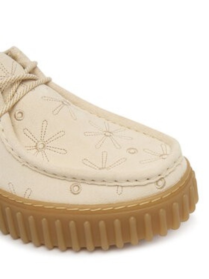 Clarks Półbuty Torhill Bee 26186297 Écru