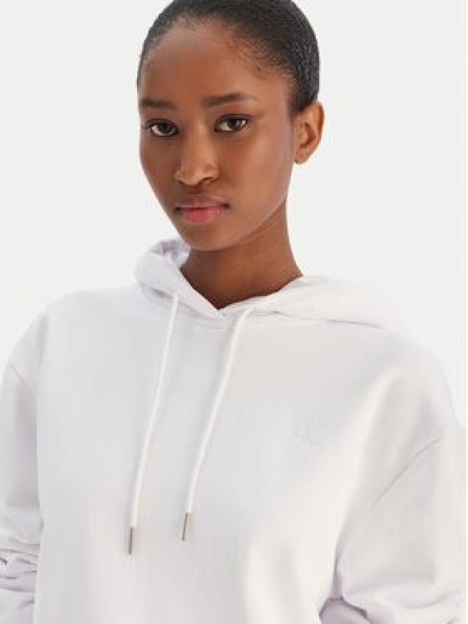 Calvin Klein Jeans Bluza Ls Monogram Terry Po LV047C224G Biały Regular Fit