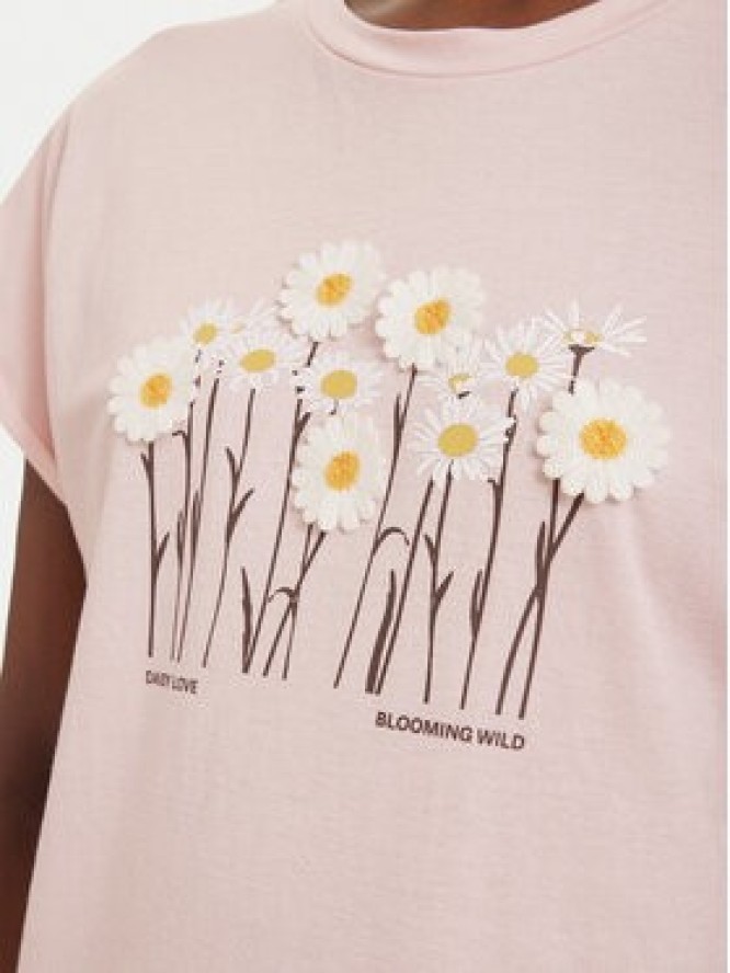 ONLY T-Shirt Jany 15372108 Różowy jasny Regular Fit