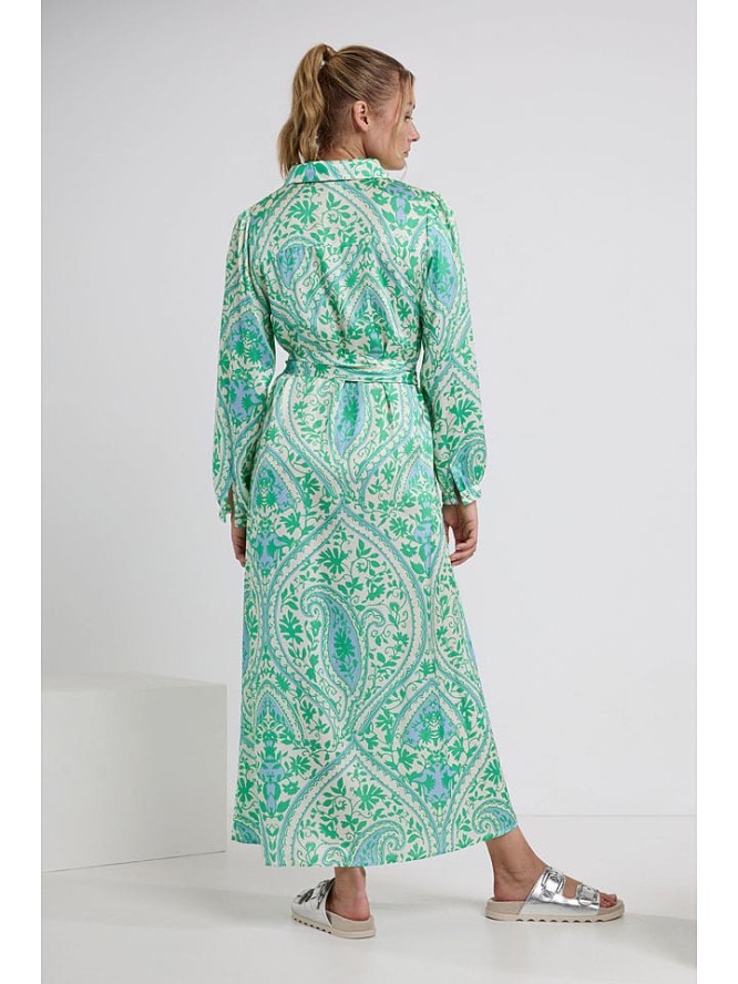 Josephine & Co Sukienka "Dahlia" w kolorze zielono-niebiesko-kremowym rozmiar: 36