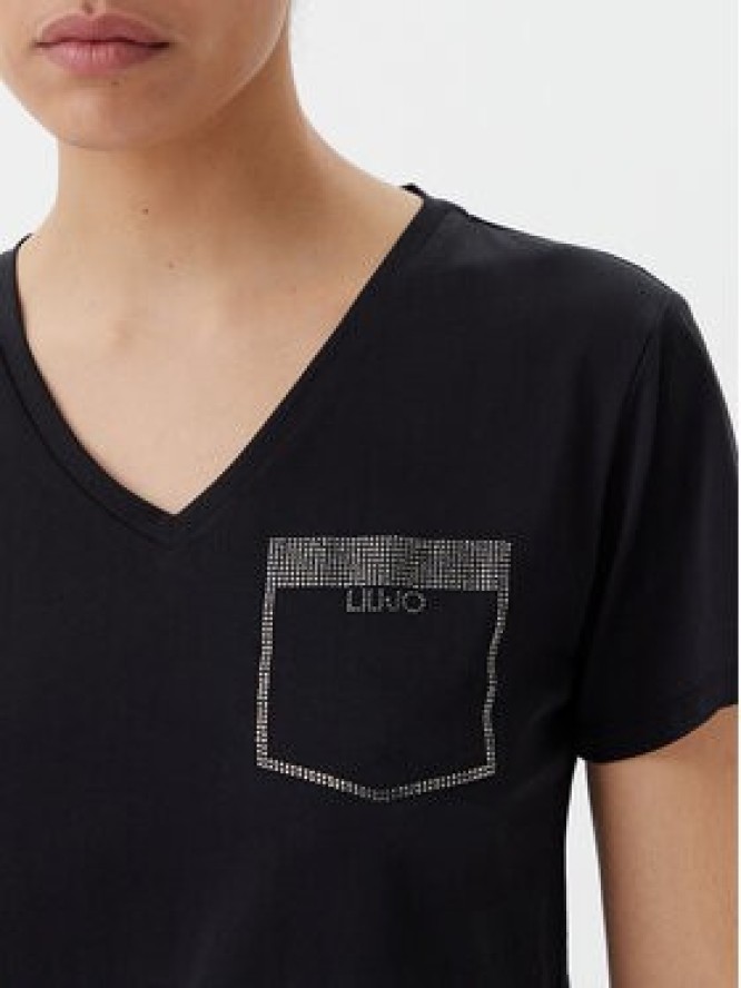 Liu Jo T-Shirt TA5172 JS923 Czarny Regular Fit
