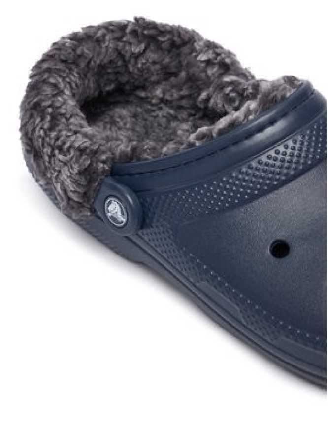 Crocs Klapki Classic Fleece Lined Clog Quartz 211396 Granatowy