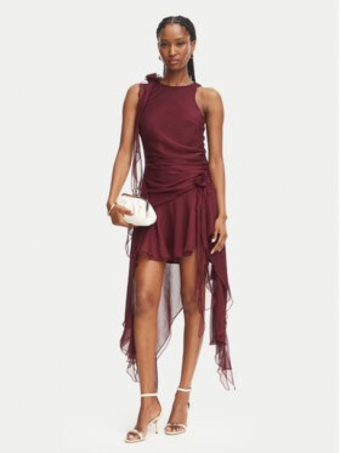 Bardot Sukienka koktajlowa Ivana 59046DB2 Bordowy Regular Fit