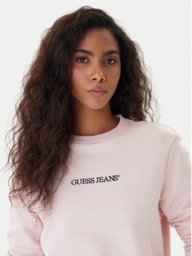 Guess Jeans Bluza W4YQ10 KC811 Różowy Classic Fit