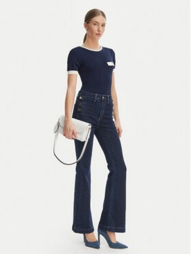 Rinascimento Bluzka CFM0012253003 Granatowy Slim Fit