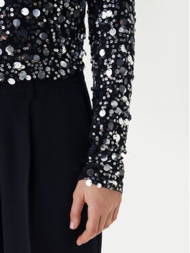 ONLY Bluzka Catina 15358382 Czarny Slim Fit