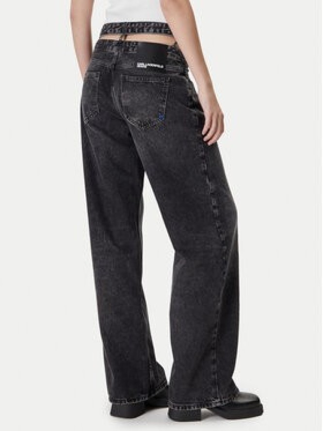 Karl Lagerfeld Jeans Jeansy A4W10047 Szary Relaxed Fit