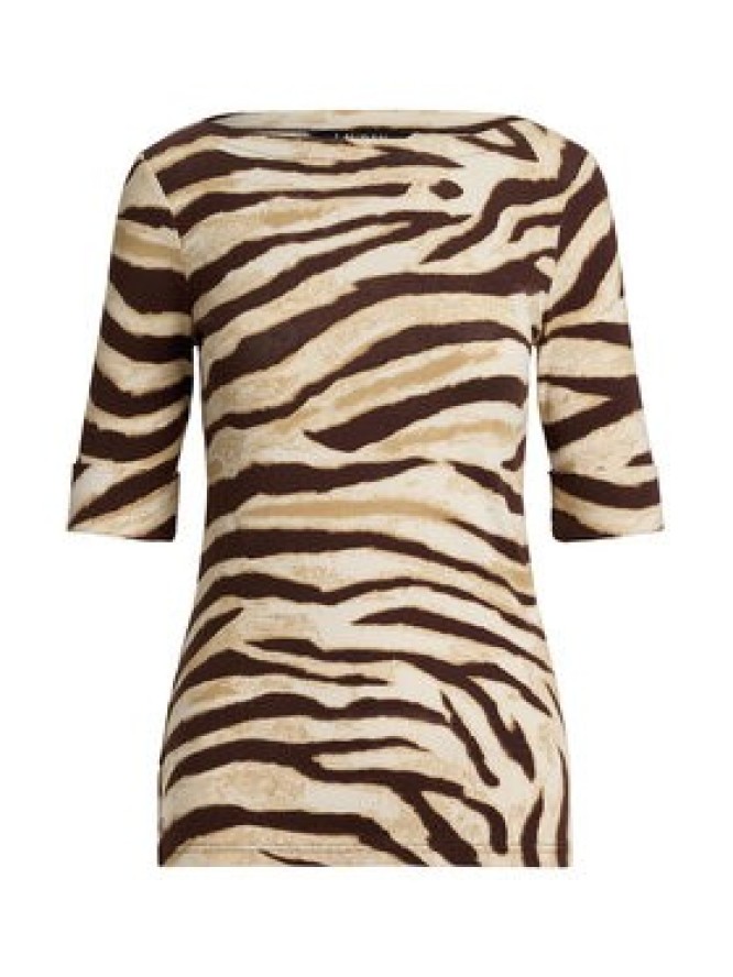 LAUREN RALPH LAUREN Bluzka 200971095001 Beżowy Slim Fit